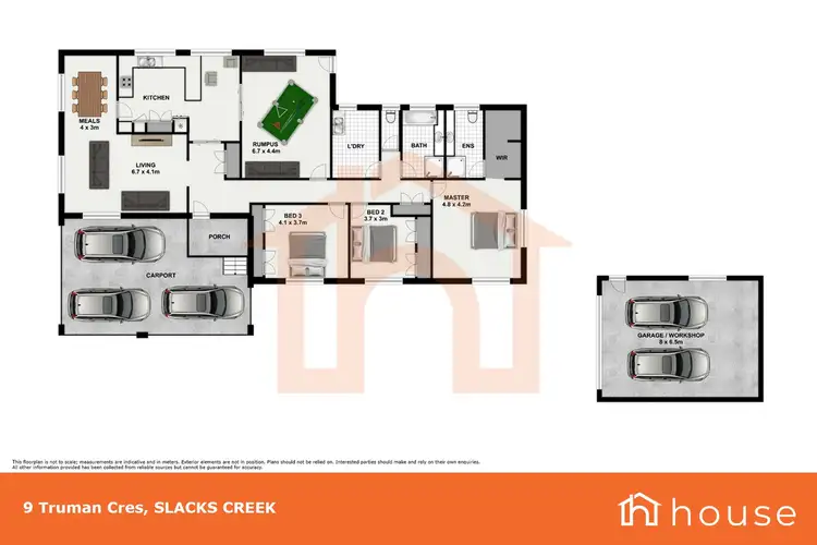 Floorplan of Homely house listing, 9 Truman Crescent, Slacks Creek QLD 4127