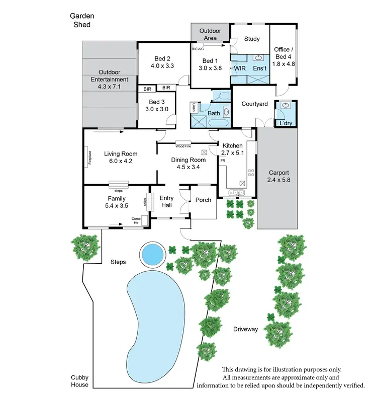 Floorplan of Homely house listing, 10 Clyde Road, Hawthorndene SA 5051