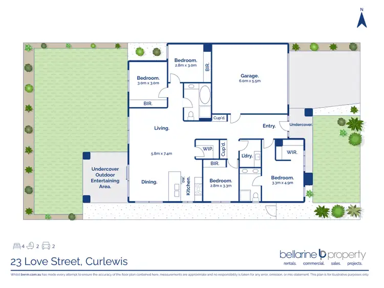 Floorplan of Homely house listing, 23 Love Street, Curlewis VIC 3222