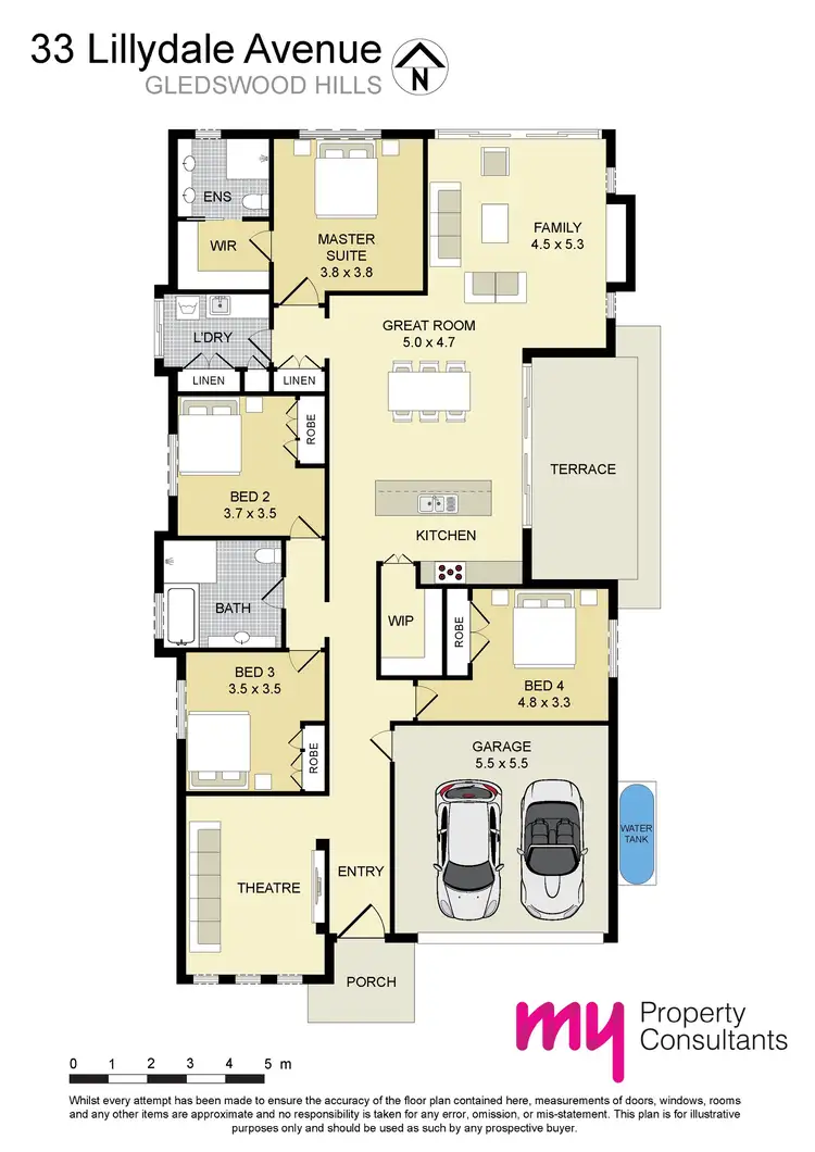 Floorplan of Homely house listing, 33 Lillydale Avenue, Gledswood Hills NSW 2557
