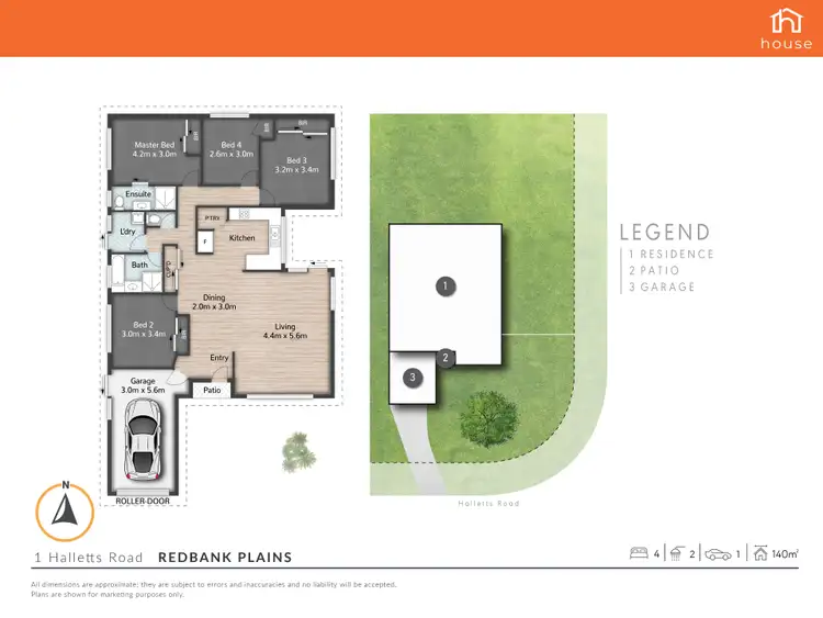 Floorplan of Homely house listing, 1 Halletts Road, Redbank Plains QLD 4301