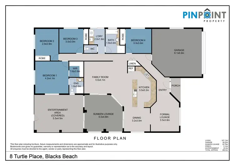 Floorplan of Homely house listing, 8 Turtle Place, Blacks Beach QLD 4740