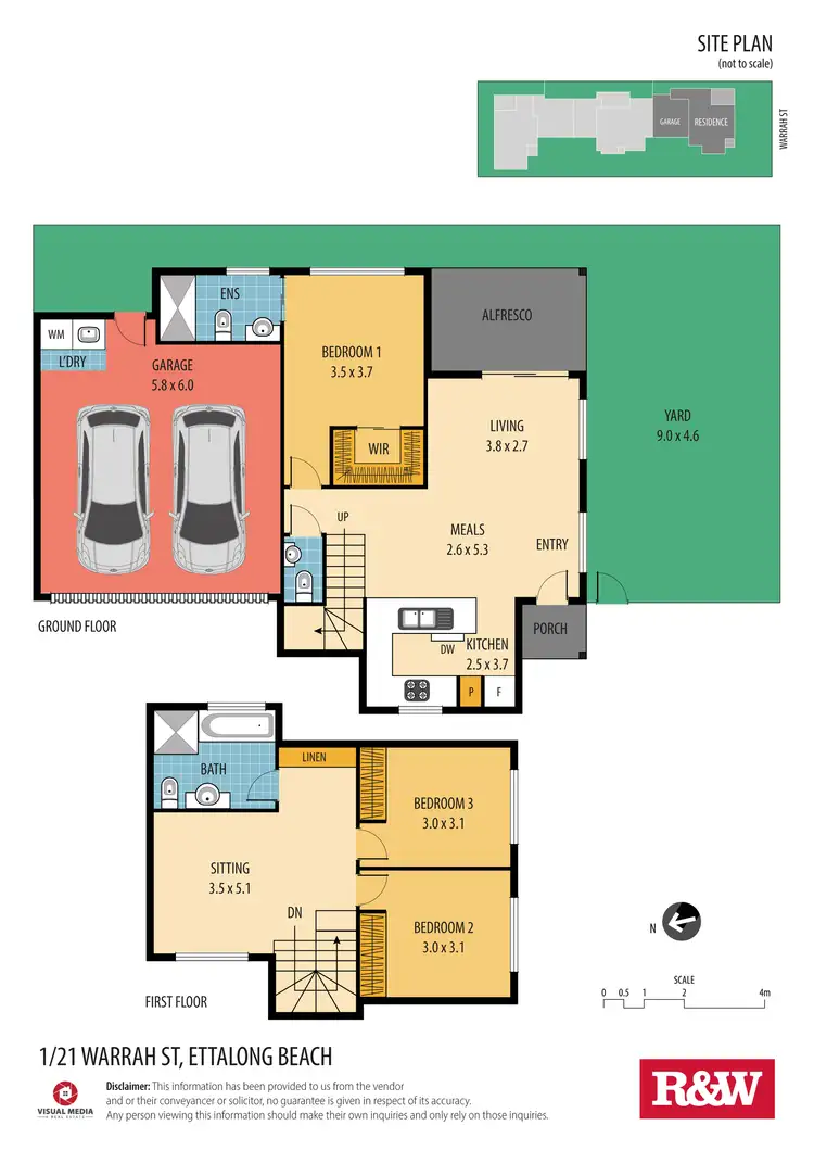 Floorplan of Homely townhouse listing, 1/21 Warrah Street, Ettalong Beach NSW 2257