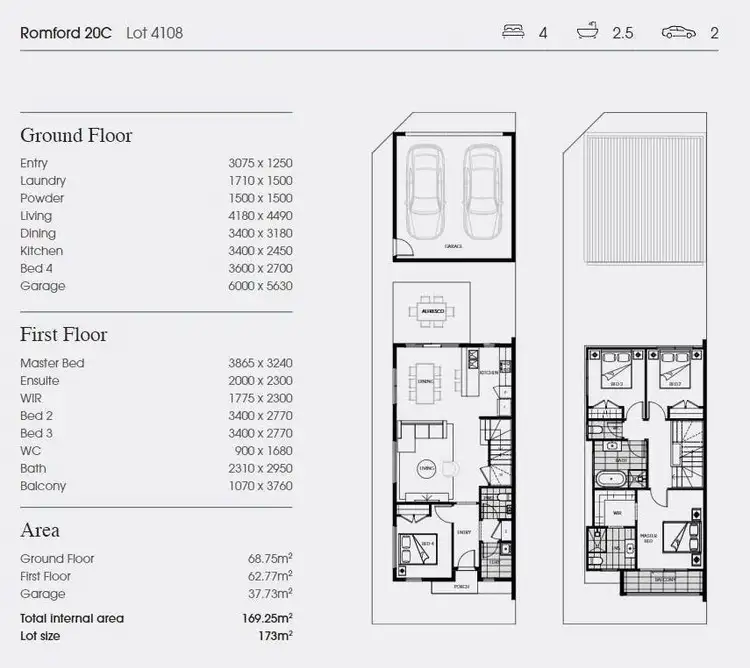 Floorplan of Homely house listing, 1 Andre Walk, Truganina VIC 3029