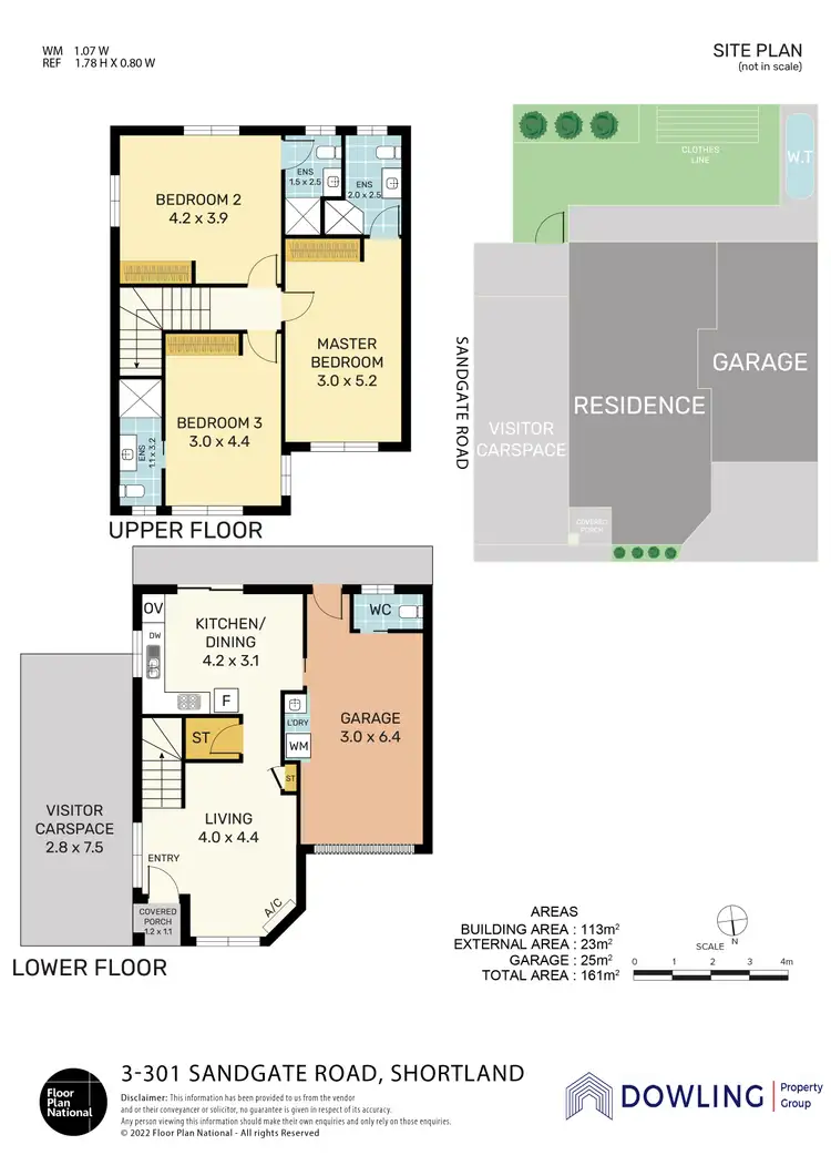 Floorplan of Homely townhouse listing, 3/301 Sandgate Road, Shortland NSW 2307