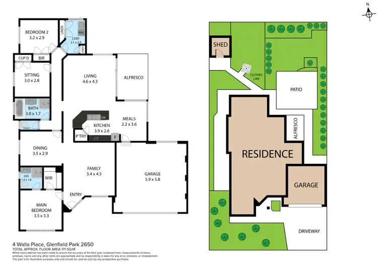 Floorplan of Homely house listing, 4 Walla Place, Glenfield Park NSW 2650