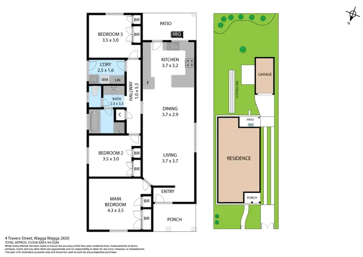 Floorplan of Homely house listing, 4 Travers Street, Wagga Wagga NSW 2650