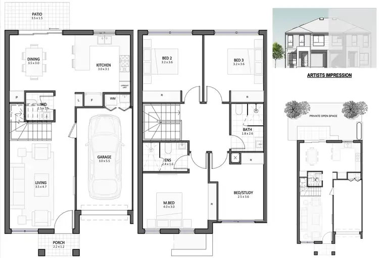 Floorplan of Homely townhouse listing, 21 Godfrey Glade, Schofields NSW 2762