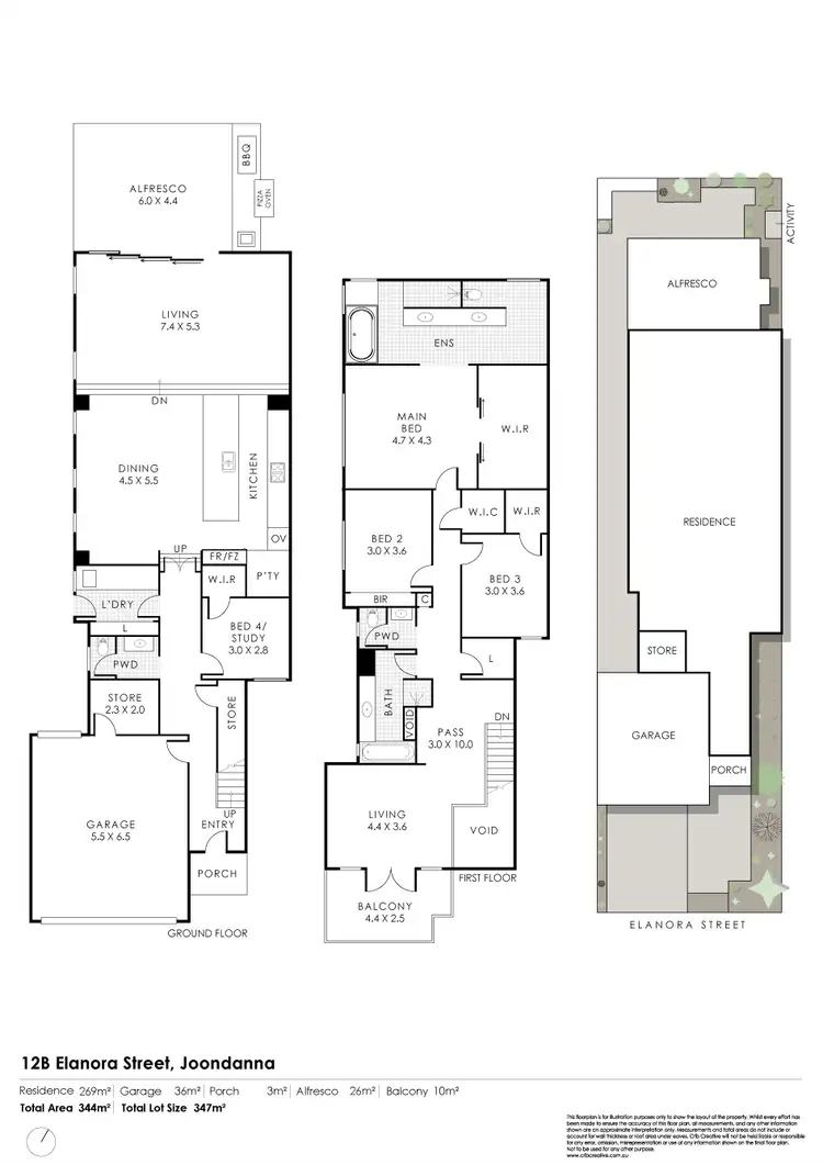 Floorplan of Homely house listing, 12B Elanora Street, Joondanna WA 6060