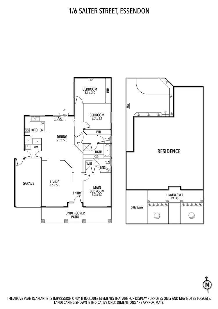 Floorplan of Homely unit listing, 1/6 Salter Street, Essendon VIC 3040