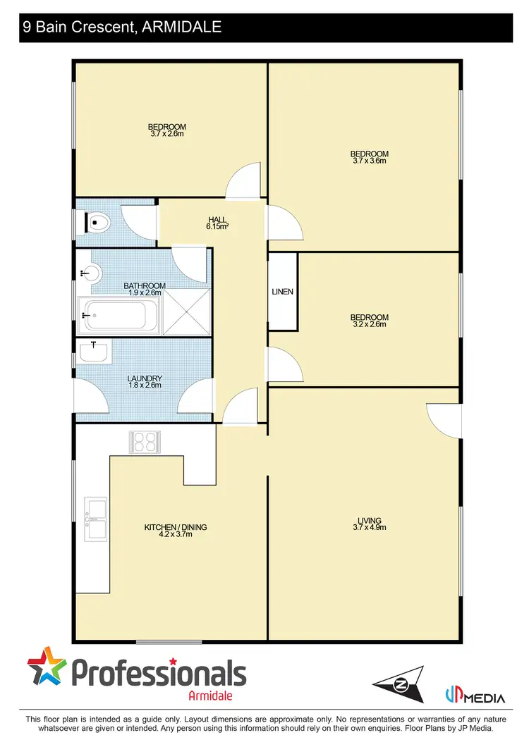 Floorplan of Homely house listing, 9 Bain Crescent, Armidale NSW 2350