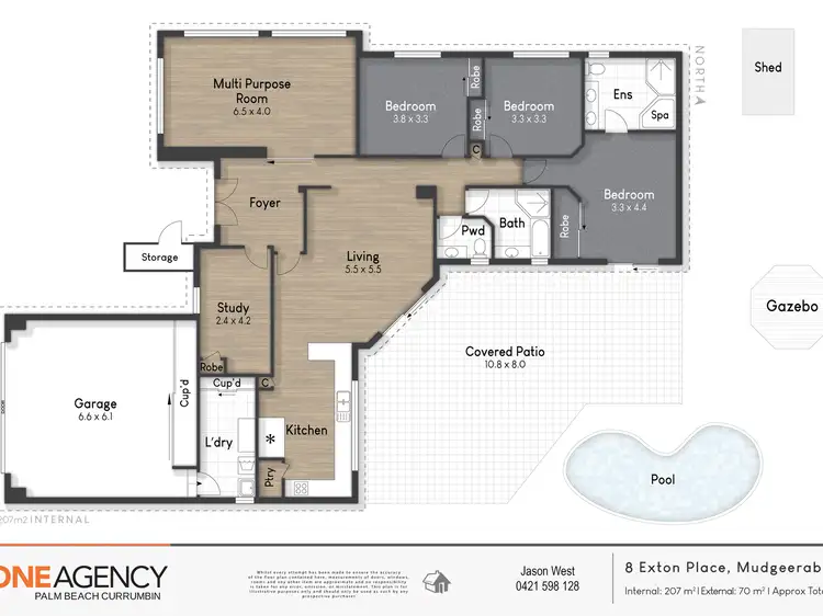 Floorplan of Homely house listing, 8 Exton Place, Mudgeeraba QLD 4213