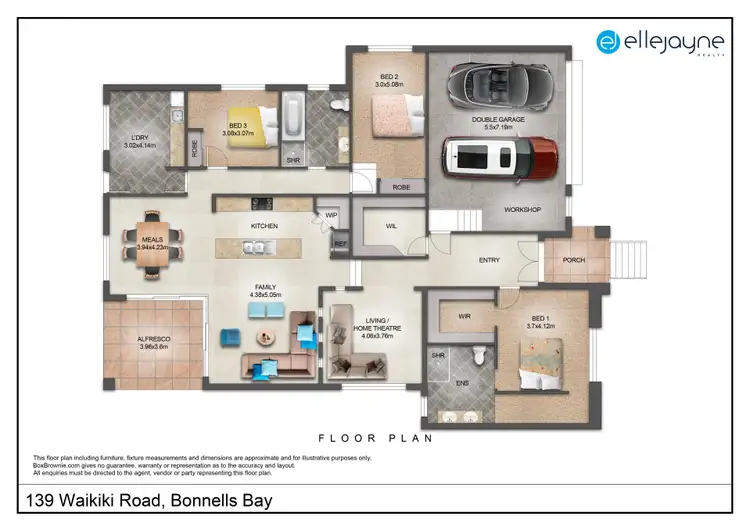 Floorplan of Homely house listing, 139 Waikiki Road, Bonnells Bay NSW 2264