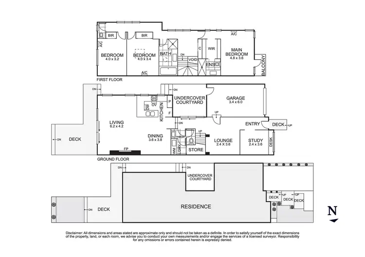 Floorplan of Homely house listing, 1a Vida Street, Aberfeldie VIC 3040