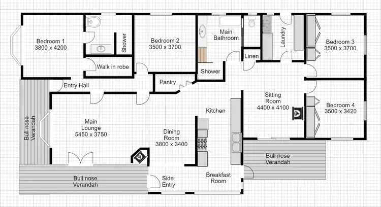 Floorplan of Homely rural property listing, 589 Old Coast Road, North Dorrigo NSW 2453