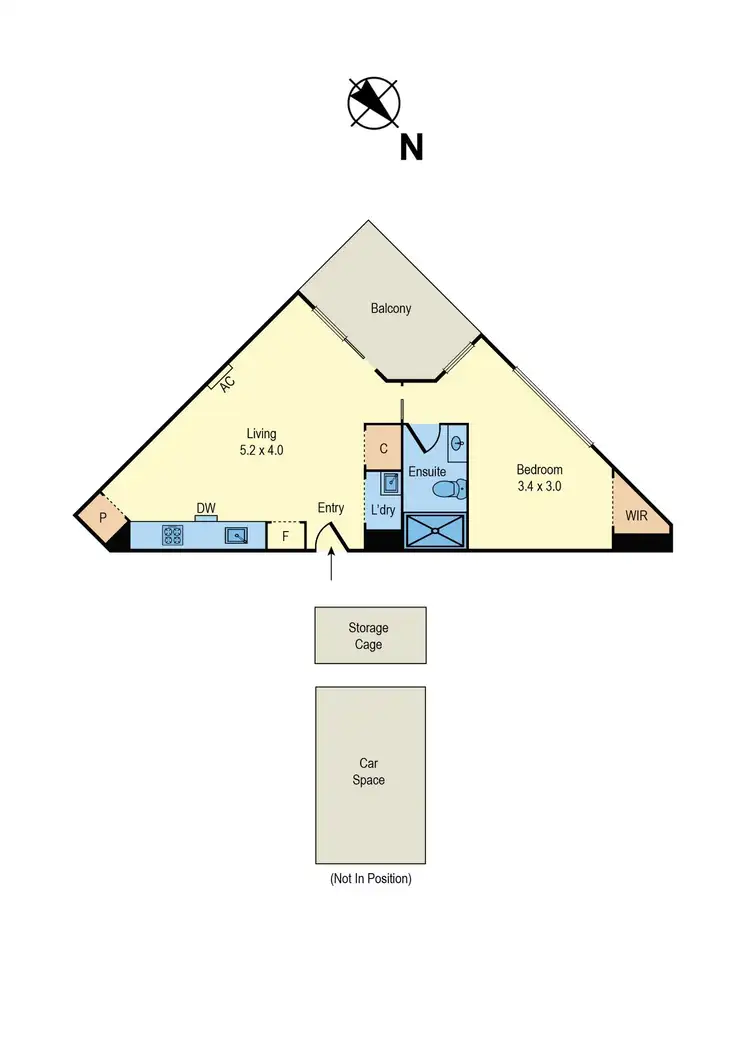 Floorplan of Homely apartment listing, 609/7 Balcombe Road, Mentone VIC 3194