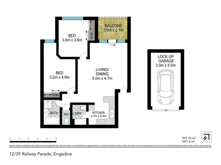 Floorplan of Homely apartment listing, 12/39-41 Railway Parade, Engadine NSW 2233