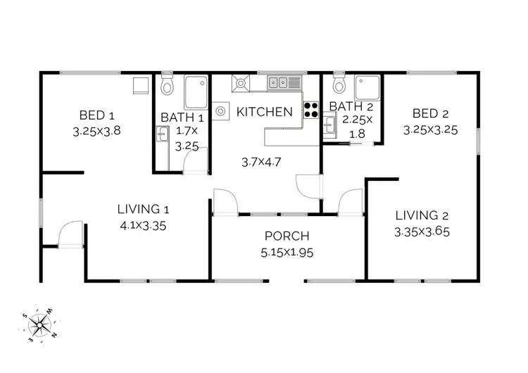 Floorplan of Homely house listing, 58 Ebor Street, Ebor NSW 2453