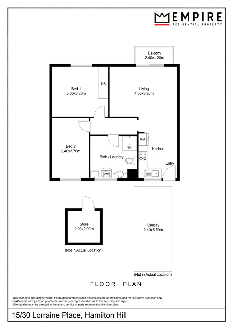 Floorplan of Homely house listing, 15/30 Lorraine Place, Hamilton Hill WA 6163
