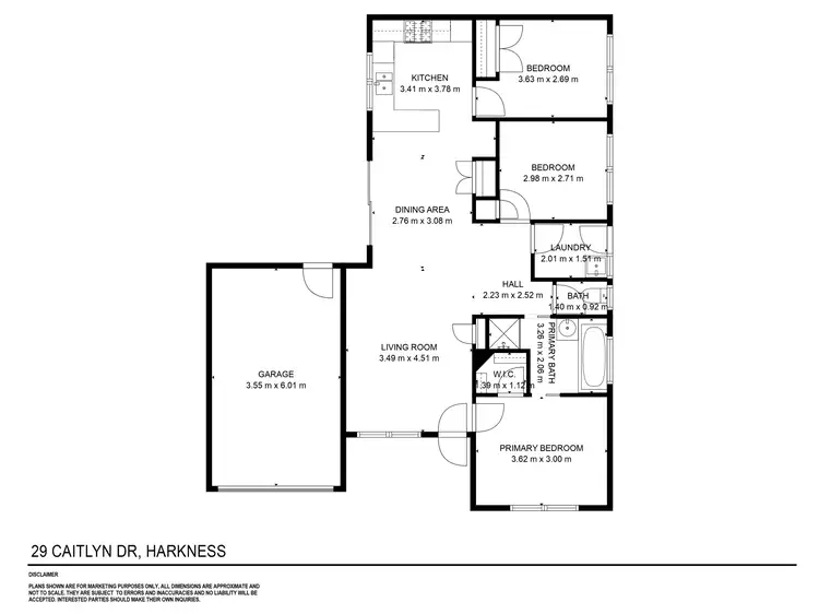 Floorplan of Homely house listing, 29 Caitlyn Drive, Harkness VIC 3337