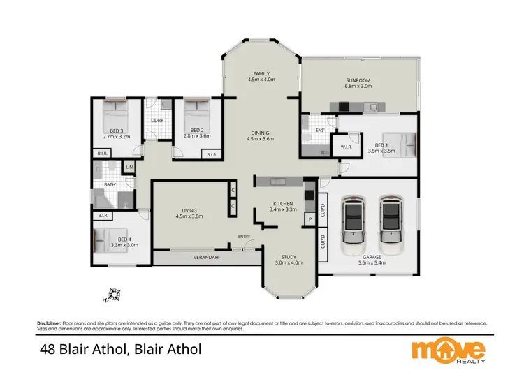 Floorplan of Homely house listing, 48 Blair Athol Drive, Blair Athol NSW 2560