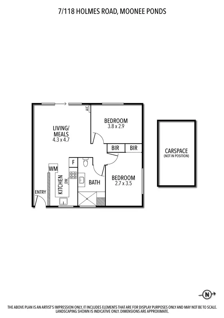 Floorplan of Homely flat listing, 7/118 Holmes Road, Moonee Ponds VIC 3039