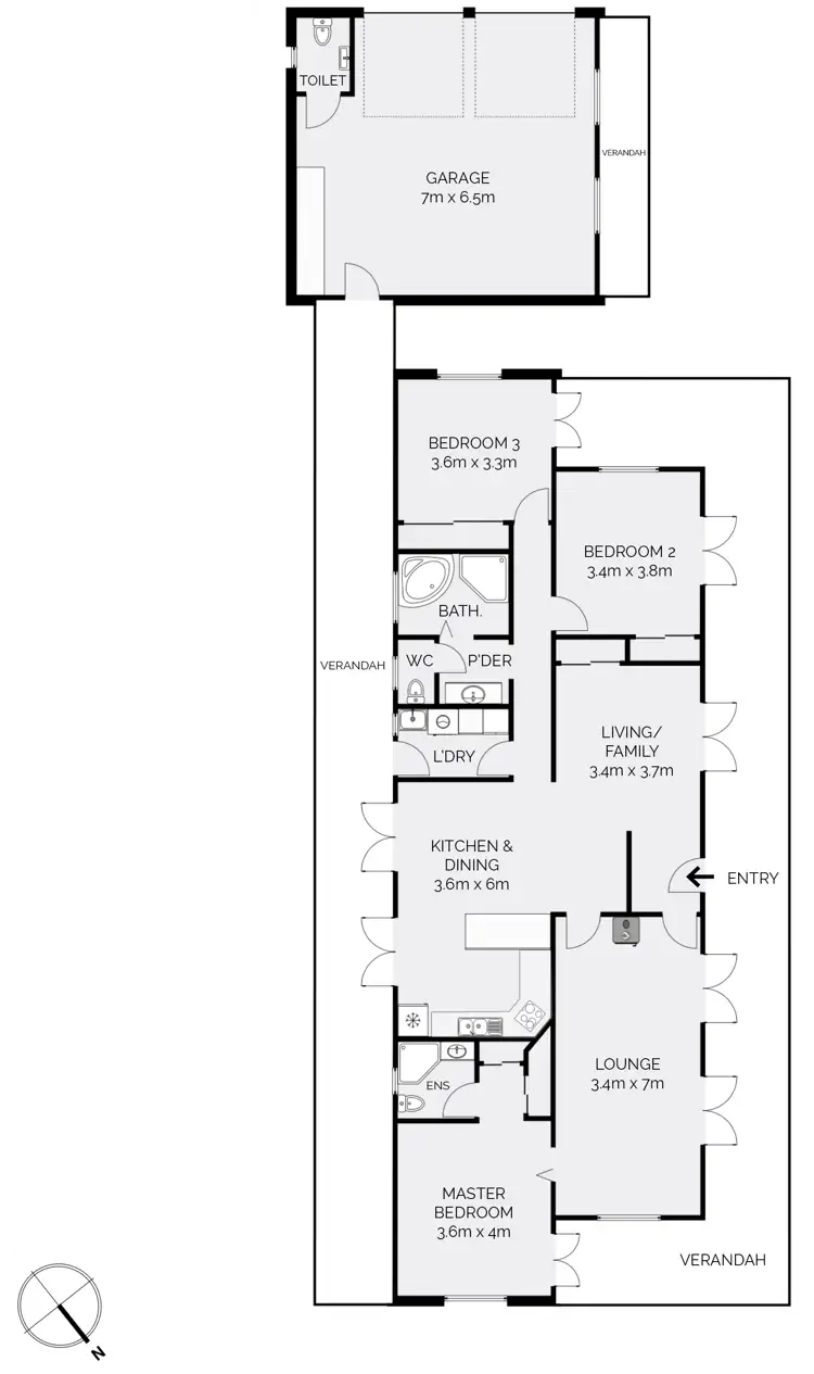 Floorplan of Homely house listing, 2 Kensington Place, Perthville NSW 2795