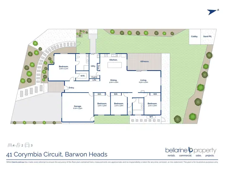 Floorplan of Homely house listing, 41 Corymbia Circuit, Barwon Heads VIC 3227