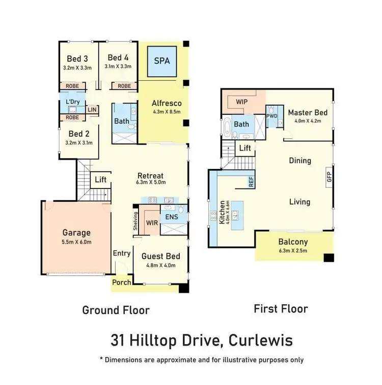 Floorplan of Homely house listing, 31 Hilltop Drive, Curlewis VIC 3222