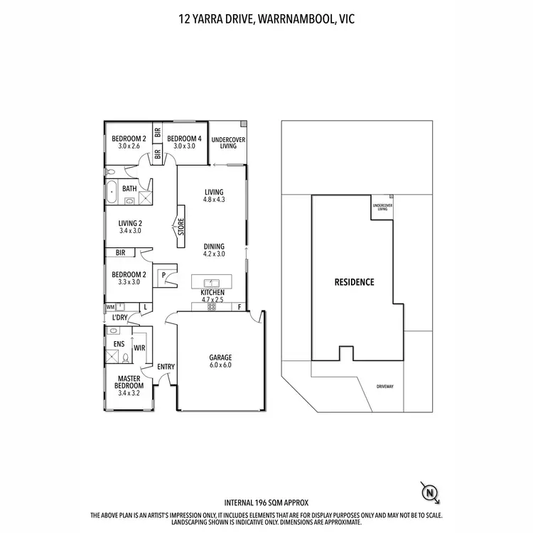 Floorplan of Homely house listing, 12 Yarra Drive, Warrnambool VIC 3280