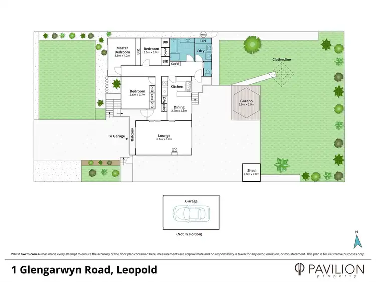 Floorplan of Homely house listing, 1 Glengarwyn Road, Leopold VIC 3224