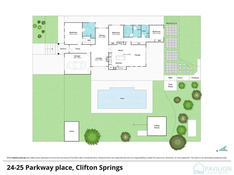 Floorplan of Homely house listing, 24-25 Parkway Place, Clifton Springs VIC 3222