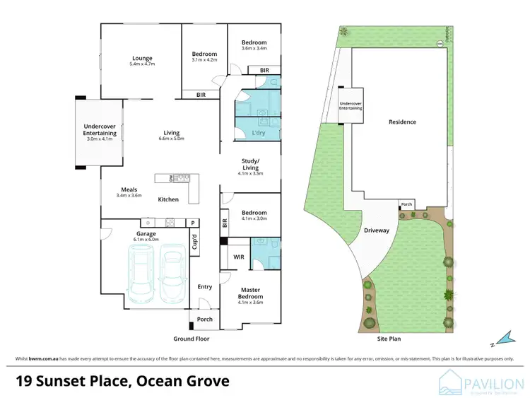 Floorplan of Homely house listing, 19 Sunset Place, Ocean Grove VIC 3226