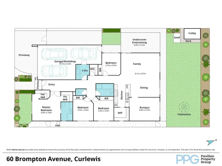 Floorplan of Homely house listing, 60 Brompton Avenue, Curlewis VIC 3222