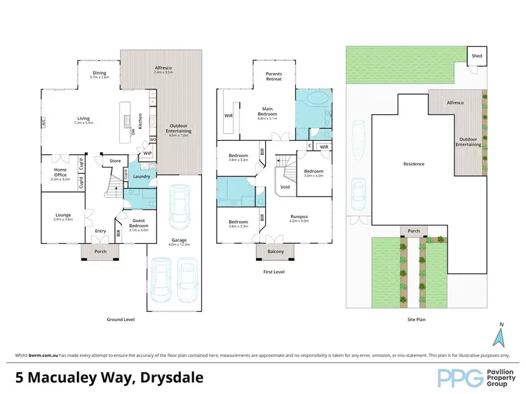 Floorplan of Homely house listing, 5 Macauley Way, Drysdale VIC 3222