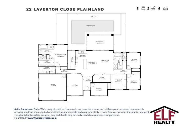 Floorplan of Homely house listing, 22 Laverton Close, Plainland QLD 4341