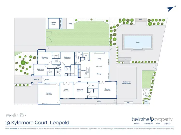 Floorplan of Homely house listing, 19 Kylemore Court, Leopold VIC 3224