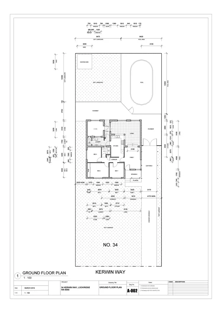 Floorplan of Homely house listing, 34 Kerwin Way, Lockridge WA 6054