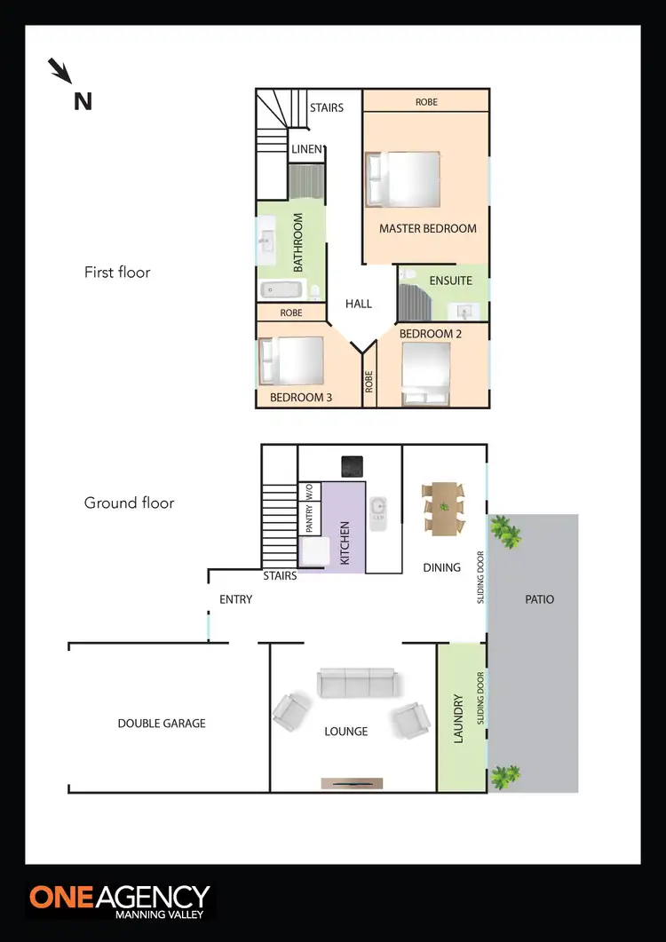 Floorplan of Homely semi-detached listing, 2/59 Baruah Parade, Harrington NSW 2427