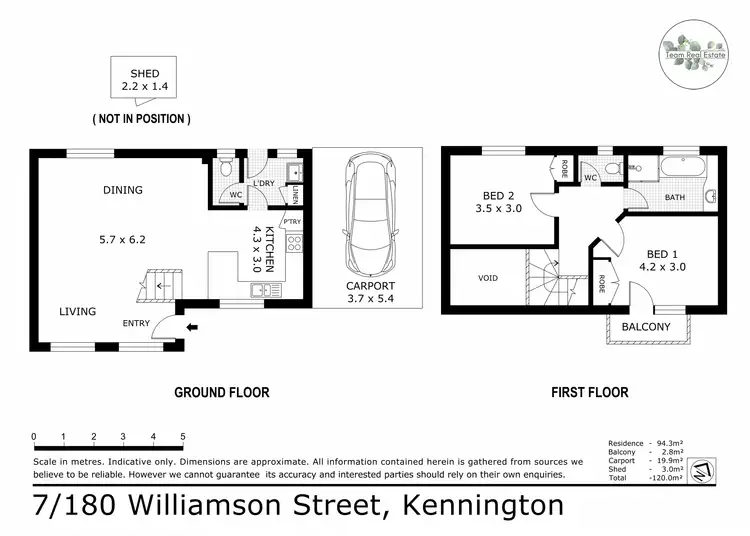 Floorplan of Homely townhouse listing, 7/180 Williamson Street, Kennington VIC 3550