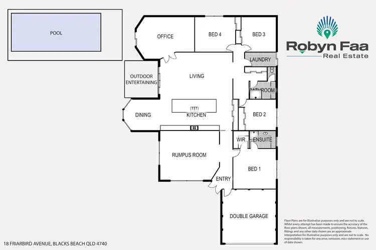 Floorplan of Homely house listing, 18 Friarbird Avenue, Blacks Beach QLD 4740