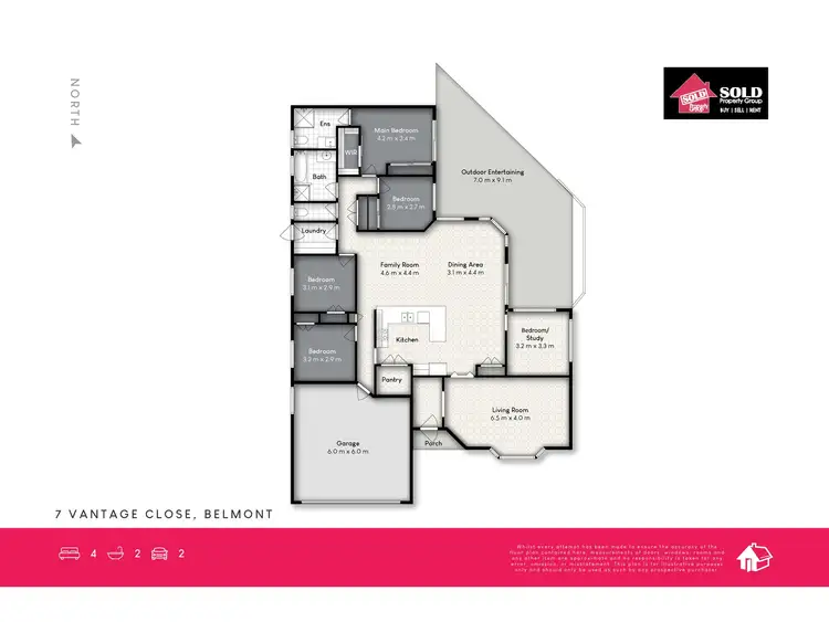 Floorplan of Homely house listing, 7 Vantage Close, Belmont QLD 4153