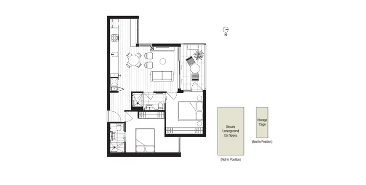 Floorplan of Homely apartment listing, 601/16 Porter Street, Prahran VIC 3181