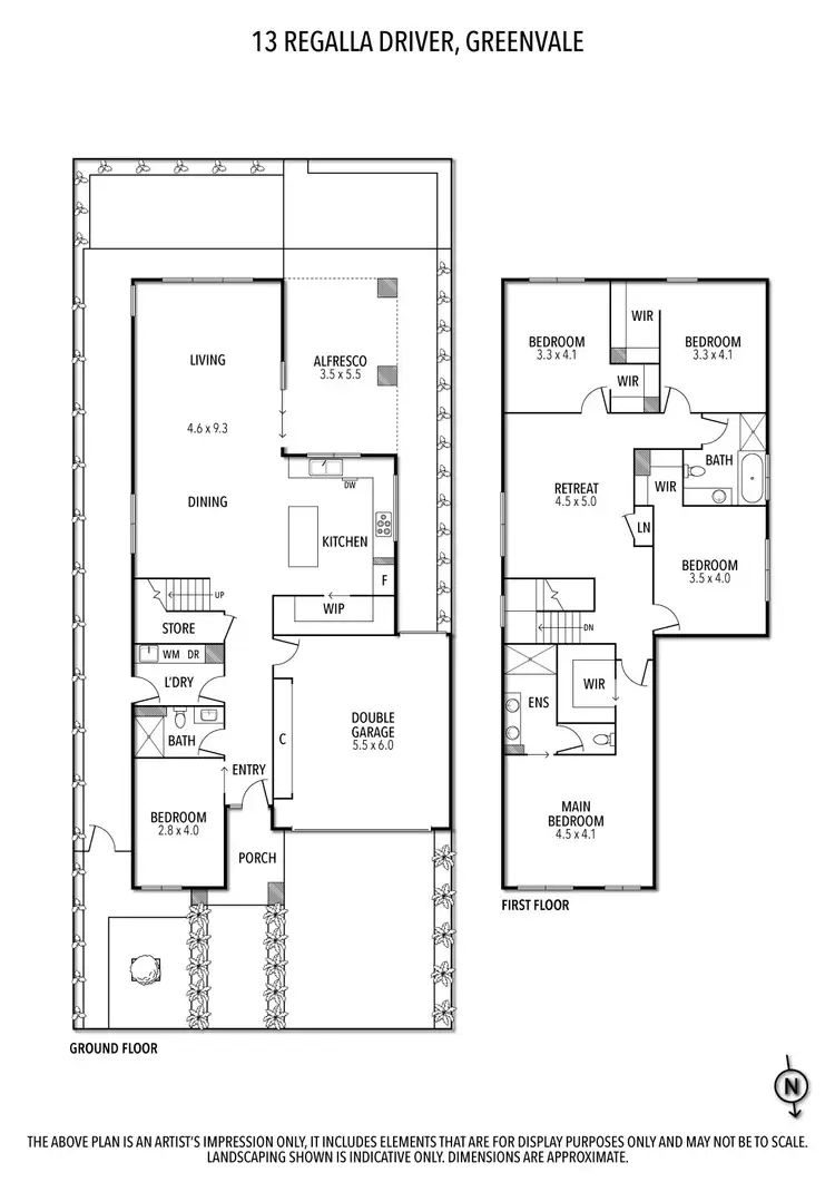 Floorplan of Homely house listing, 13 Regalla Drive, Greenvale VIC 3059