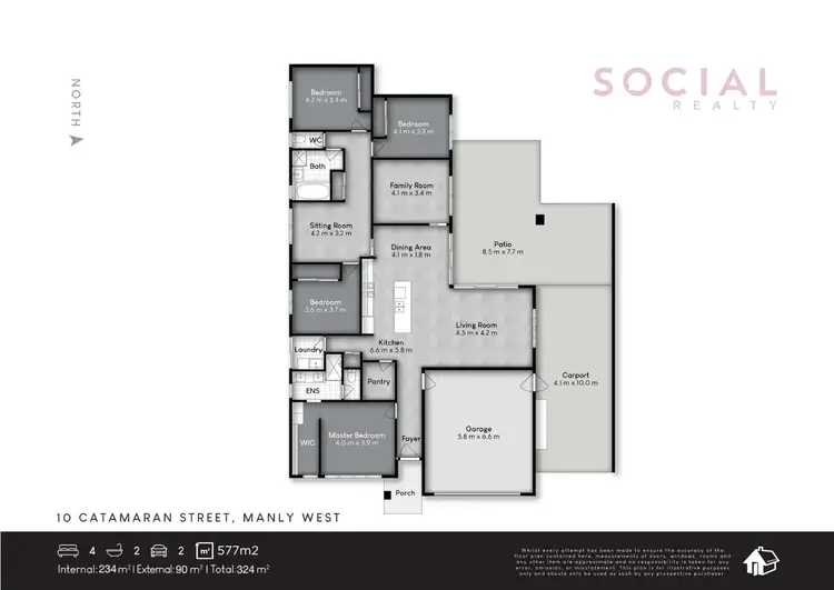 Floorplan of Homely house listing, 10 Catamaran Street, Manly West QLD 4179