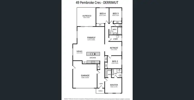 Floorplan of Homely house listing, 49 Pembroke Crescent, Derrimut VIC 3026
