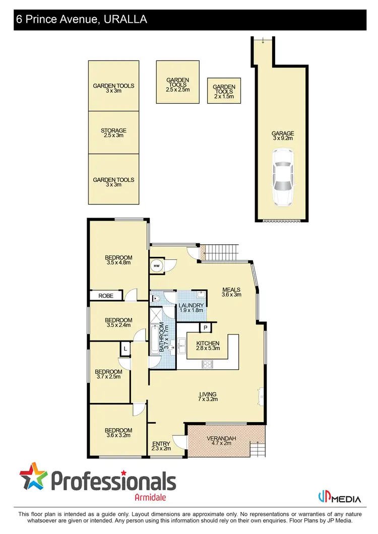Floorplan of Homely house listing, 6 Prince Avenue, Uralla NSW 2358