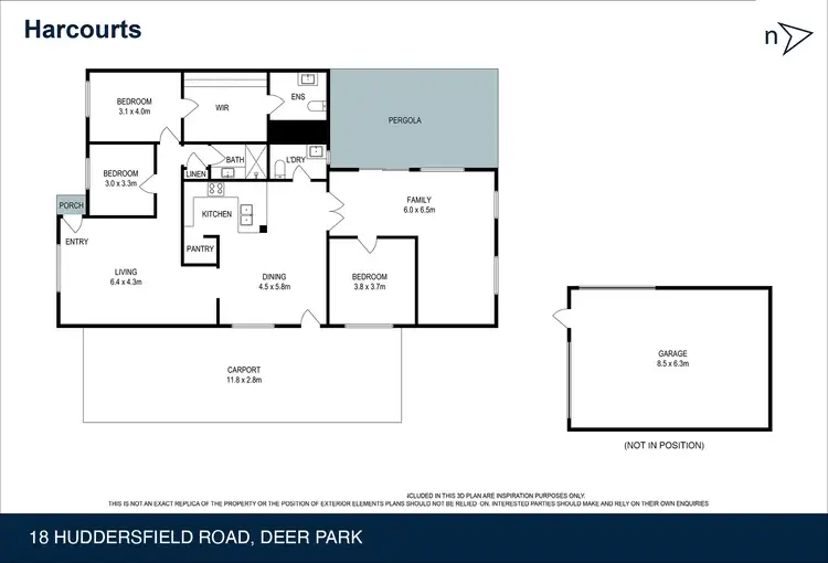 Floorplan of Homely house listing, 18 Huddersfield Road, Deer Park VIC 3023
