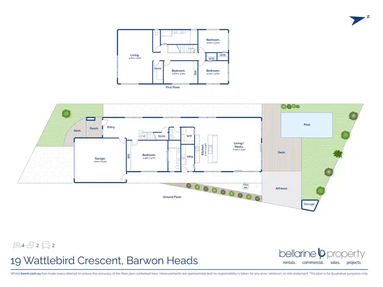 Floorplan of Homely house listing, 19 Wattlebird Crescent, Barwon Heads VIC 3227
