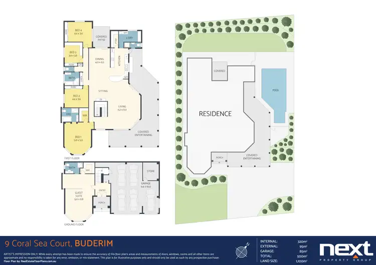 Floorplan of Homely house listing, 9 Coral Sea Court, Buderim QLD 4556